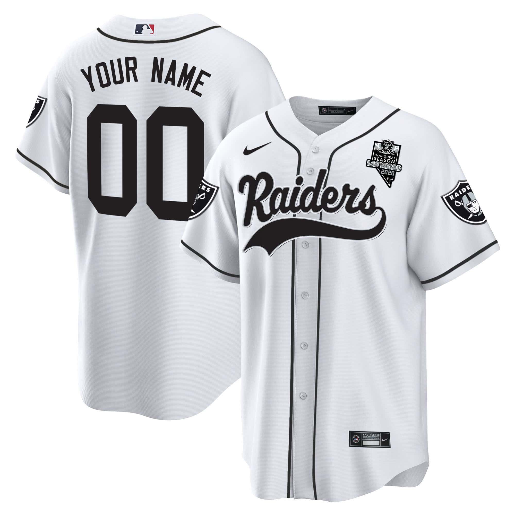 Men Oakland Raiders White 2024 Nike Vapor Baseball Custom NFL Jersey